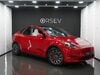 Tesla Model Y Long Range White Interior Red Multi Coat 19" Uberturbine Style Alloys