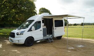 Ford Transit 350 L3 H3 P/V DRW FSH New Brakes Off Grid Solar Cassette Toilet Air Con +++ 1