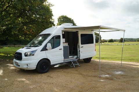 Ford Transit 350 L3 H3 P/V DRW FSH New Brakes Off Grid Solar Cassette Toilet Air Con +++ 