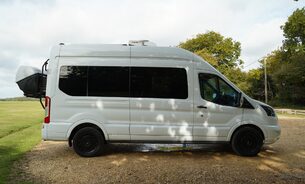 Ford Transit 350 L3 H3 P/V DRW FSH New Brakes Off Grid Solar Cassette Toilet Air Con +++ 12