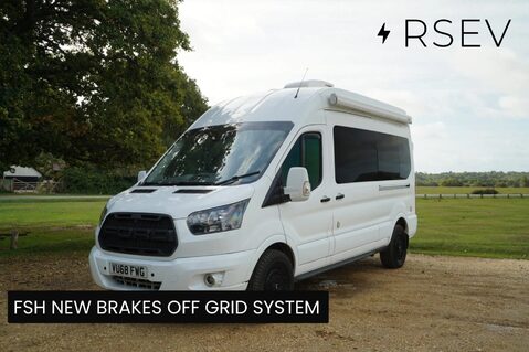 Ford Transit 350 L3 H3 P/V DRW FSH New Brakes Off Grid Solar Cassette Toilet Air Con +++ 
