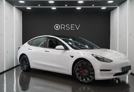 Tesla Model 3 Performance Ryzen Chip 20" Uberturbine Wheels Heated Seats & Steering Wheel