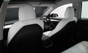 Tesla Model 3 LONG RANGE AWD White Interior Solid Black Paint One Owner VAT Qualifying 17