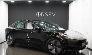 Tesla Model 3 LONG RANGE AWD White Interior Solid Black Paint One Owner VAT Qualifying 1