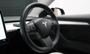 Tesla Model 3 LONG RANGE AWD White Interior Solid Black Paint One Owner VAT Qualifying 12