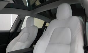 Tesla Model 3 LONG RANGE AWD White Interior Solid Black Paint One Owner VAT Qualifying 19