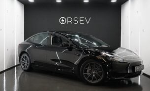 Tesla Model 3 LONG RANGE AWD Solid Black One Owner  Adaptive LEDs Pano Roof VAT Q 1