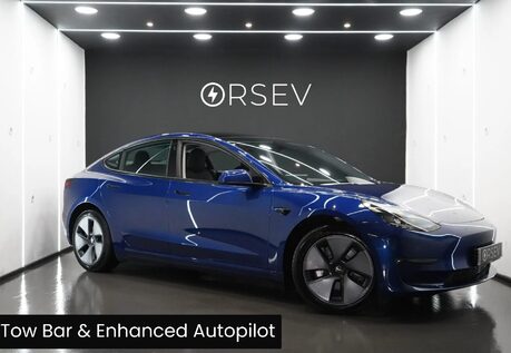 Tesla Model 3 Long Range Tow Bar! Enhanced Autopilot Deep Metallic Blue One Owner VAT Q