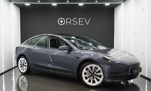 Tesla Model 3 LONG RANGE AWD 19" Sport Wheels Midnight Silver One Owner Heat Pump VAT Q 1
