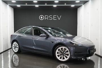 Tesla Model 3 LONG RANGE AWD 19" Sport Wheels Midnight Silver One Owner Heat Pump VAT Q