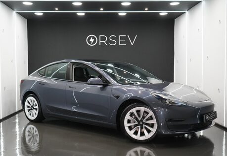 Tesla Model 3 LONG RANGE AWD 19" Sport Wheels Midnight Silver One Owner Heat Pump VAT Q