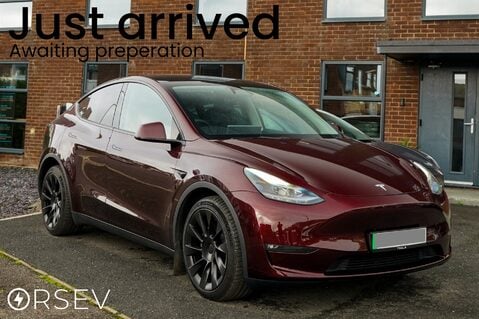 Tesla Model Y LONG RANGE AWD Cherry Red Metallic 20" Induction Wheels Alcantara Dash  