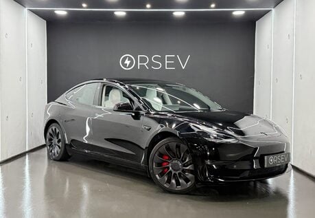 Tesla Model 3 Performance Ryzen Chip White Interior 20" Uberturbine Wheels One Owner 