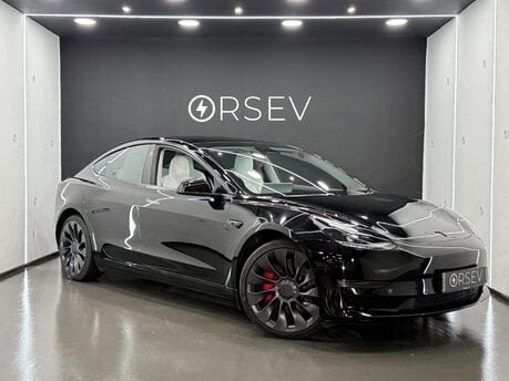 Tesla Model 3 Performance Ryzen Chip White Interior 20" Uberturbine Wheels One Owner 