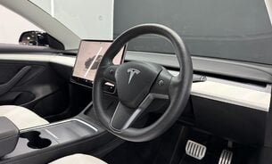 Tesla Model 3 Performance Ryzen Chip White Interior 20" Uberturbine Wheels One Owner  5