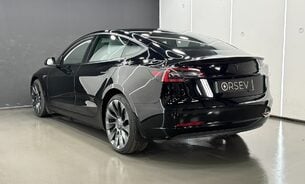 Tesla Model 3 Performance Ryzen Chip White Interior 20" Uberturbine Wheels One Owner  3