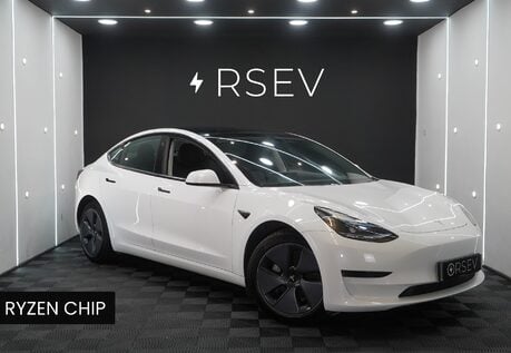 Tesla Model 3 RWD Standard Range Ryzen 1 Owner Adaptive LEDs Heat Pump Pano Roof 