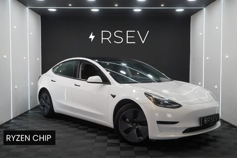 Tesla Model 3 RWD Standard Range Ryzen 1 Owner Adaptive LEDs Heat Pump Pano Roof  