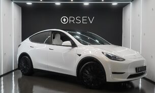 Tesla Model Y LONG RANGE AWD Impeccable Example! Sought After White Interior Low Mileage  1
