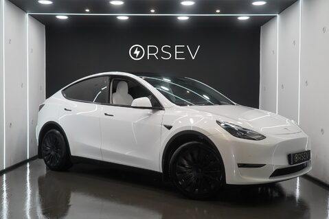 Tesla Model Y LONG RANGE AWD Impeccable Example! Sought After White Interior Low Mileage  