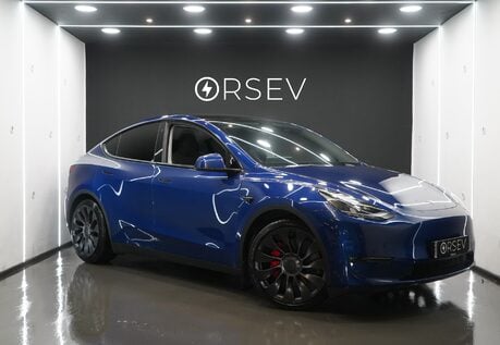 Tesla Model Y PERFORMANCE Enhanced Autopilot Deep Blue Metallic 21" Uberturbines VAT Q