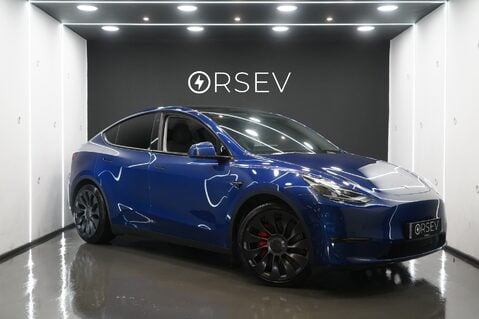 Tesla Model Y PERFORMANCE Enhanced Autopilot Deep Blue Metallic 21" Uberturbines VAT Q 
