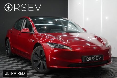 Tesla Model 3 Long Range Ultra Red Heat Pump Heated Steering Wheel Pano Roof 1 Owner VATQ 