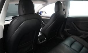 Tesla Model 3 LONG RANGE AWD Heat Pump 19" Sport Wheels Deep Metallic Blue One Owner VATQ 17