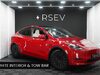 Tesla Model Y LONG RANGE AWD Tow Hitch White Interior Red Multi Coat Adaptive LEDs 