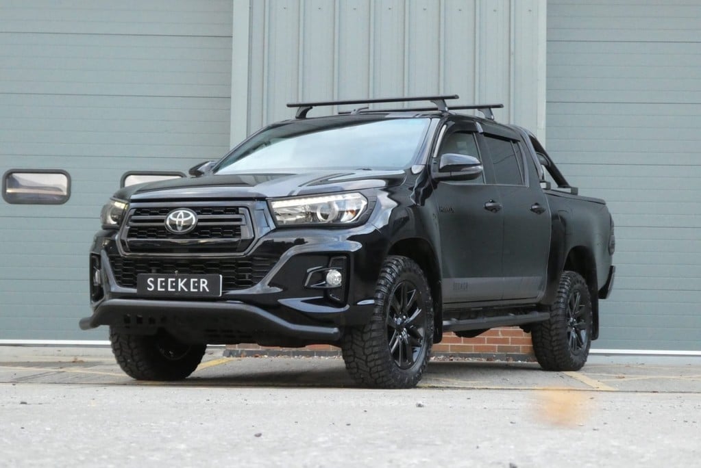 Toyota Hilux Invincible  X AUTO WITH rear load cover fitted in black styled by seeker  1