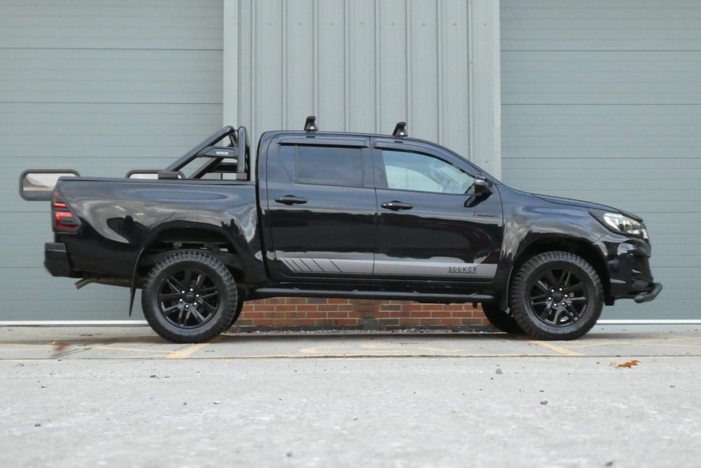 Toyota Hilux Invincible  X AUTO WITH rear load cover fitted in black styled by seeker  2
