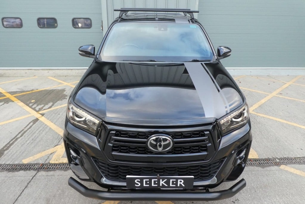 Toyota Hilux Invincible  X AUTO WITH rear load cover fitted in black styled by seeker  9