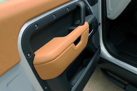 Land Rover Defender 90  HARD TOP  by seeker bespoke matt pine with vintage Tan leather  20