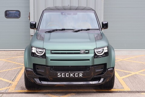 Land Rover Defender 90 Brand new HARD TOP styled by seeker in a matt pine wrapp with vintage Tan 7