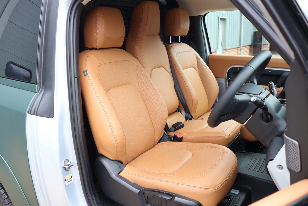 Land Rover Defender 90 Brand new HARD TOP styled by seeker in a matt pine wrapp with vintage Tan 16