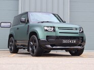 Land Rover Defender 90 Brand new HARD TOP styled by seeker in a matt pine wrapp with vintage Tan 3