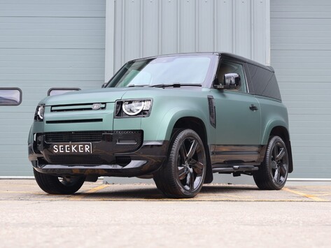 Land Rover Defender 90 Brand new HARD TOP styled by seeker in a matt pine wrapp with vintage Tan