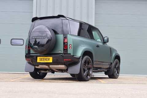 Land Rover Defender 90 Brand new HARD TOP styled by seeker in a matt pine wrapp with vintage Tan 4