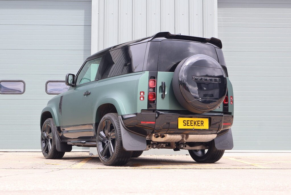 Land Rover Defender 90 Brand new HARD TOP styled by seeker in a matt pine wrapp with vintage Tan 9