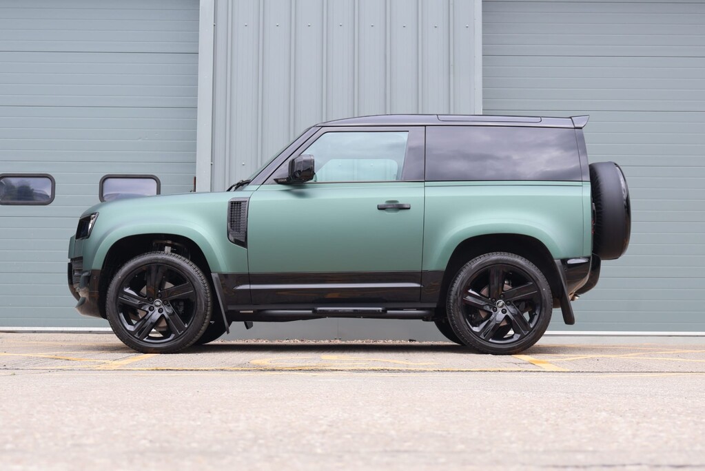 Land Rover Defender 90 Brand new HARD TOP styled by seeker in a matt pine wrapp with vintage Tan 8