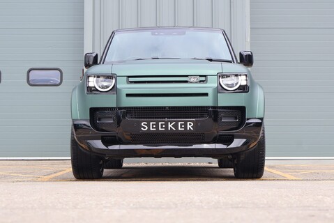 Land Rover Defender 90 Brand new HARD TOP styled by seeker in a matt pine wrapp with vintage Tan 2