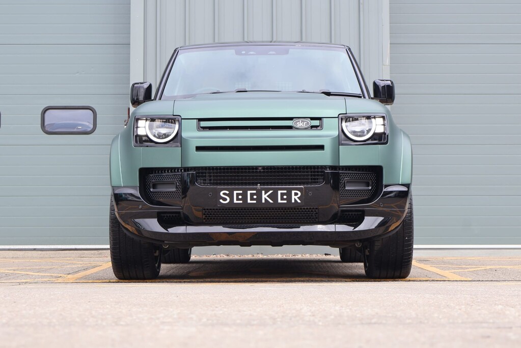 Land Rover Defender 90 Brand new HARD TOP styled by seeker in a matt pine wrapp with vintage Tan 2