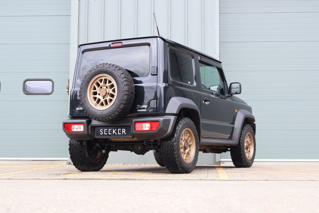 Suzuki Jimny ALLGRIP with Uprated alloys from seeker on all terrain tyres and privacy  4