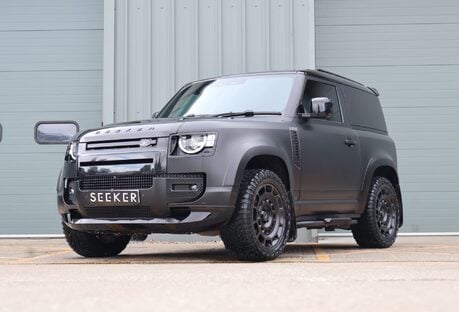 Land Rover Defender D250 HARD TOP MHEV styled by Seeker with a matt PPF award winning looks 