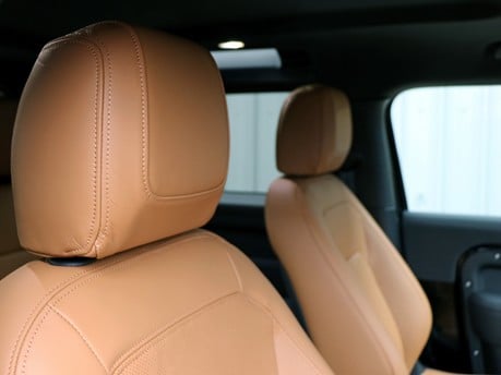Genuine Land Rover leather rear seats and front seat upgrade for the Defender 90 Commercial 9