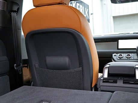 Genuine Land Rover leather rear seats and front seat upgrade for the Defender 90 Commercial 15