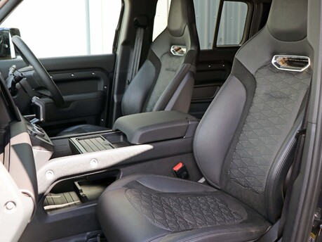 Genuine Land Rover SVR leather front and rear seat conversion for the Defender 110 Commercial 3