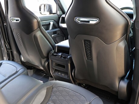 Genuine Land Rover SVR leather front and rear seat conversion for the Defender 110 Commercial 2