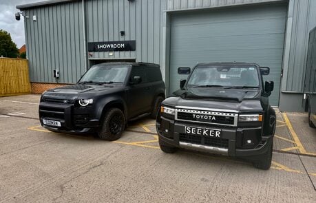 New 2025 Toyota Land Cruiser Commercial having a rear seat conversion and styling upgrade by Seeker UK 
