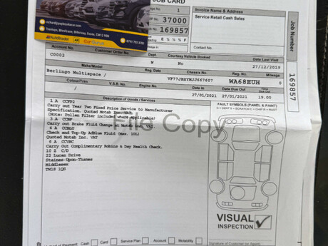 Citroen Berlingo Multispace 1.6 Berlingo Multispace Flair Blue HDi Semi-Auto 5dr 95